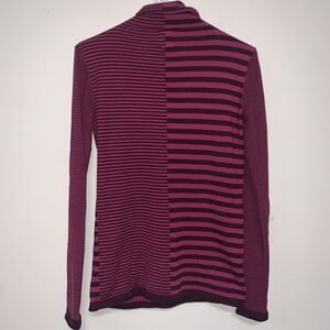 Title Nine Purple/Pink Pullover Knit Mock Neck Long Sleeve Casual Sweater Small